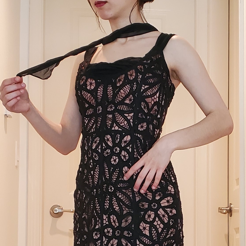 Betsey Johnson | Black Crotchet Dress